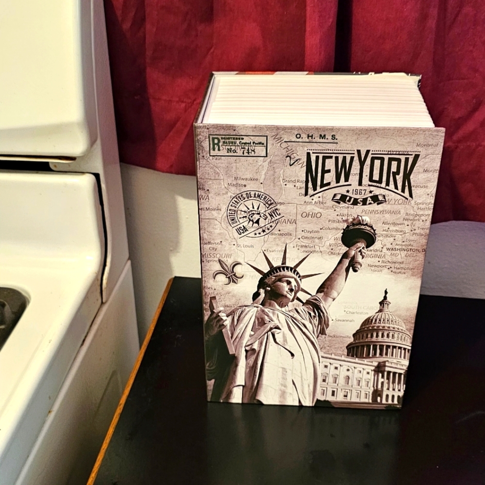 Book/ Safe box  New york book like. Deep.